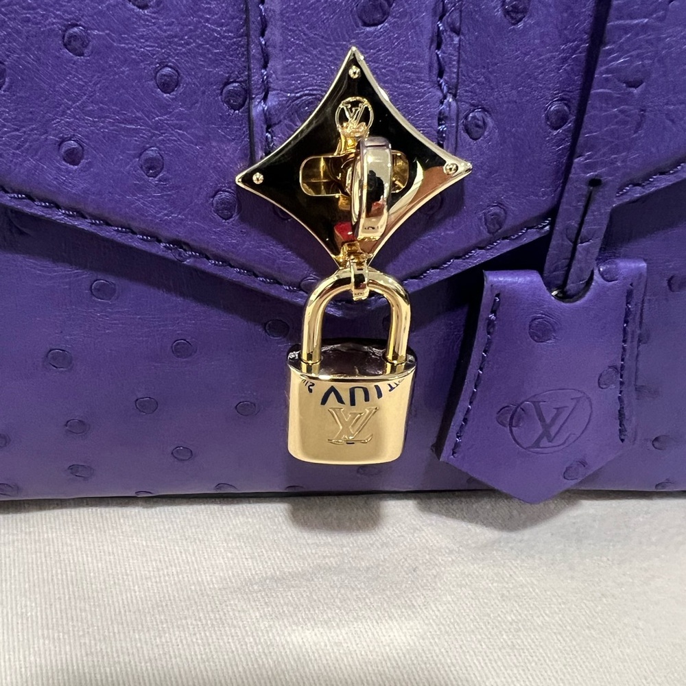 Louis Vuitton BNIB Rose Des vents Exotic ostrich mini bag - Picture 6 of 12